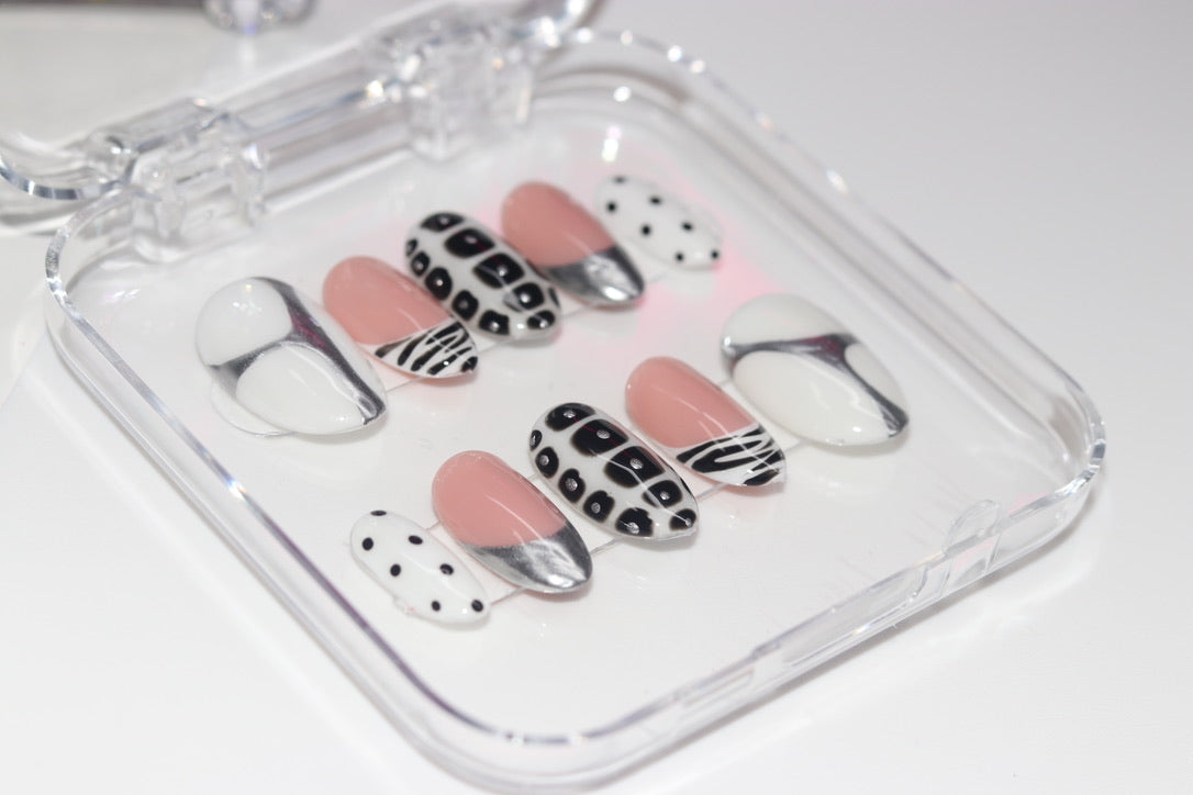 Silver Angel - Press On Nails