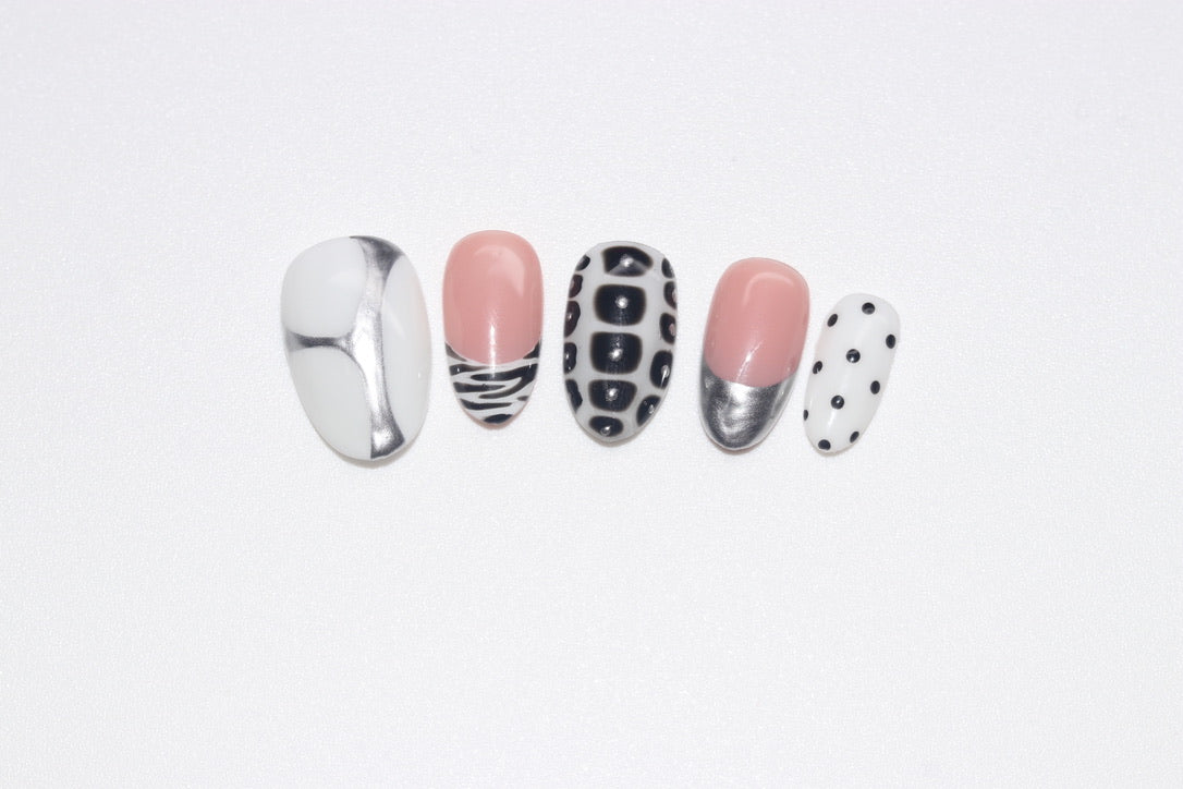 Silver Angel - Press On Nails